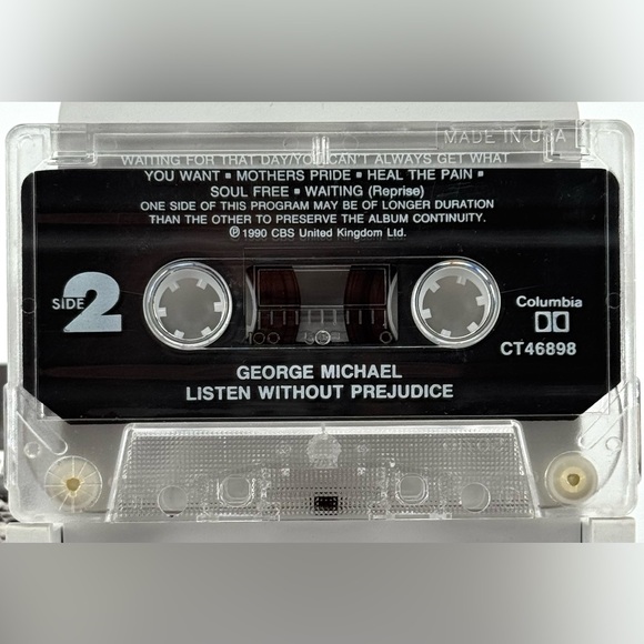 George Michael - Listen Without Prejudice on Cassette Tape. 1990 - Picture 7 of 7